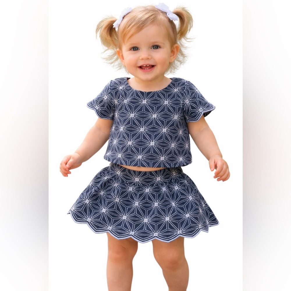 OshKosh B'gosh Navy and White Kids Set